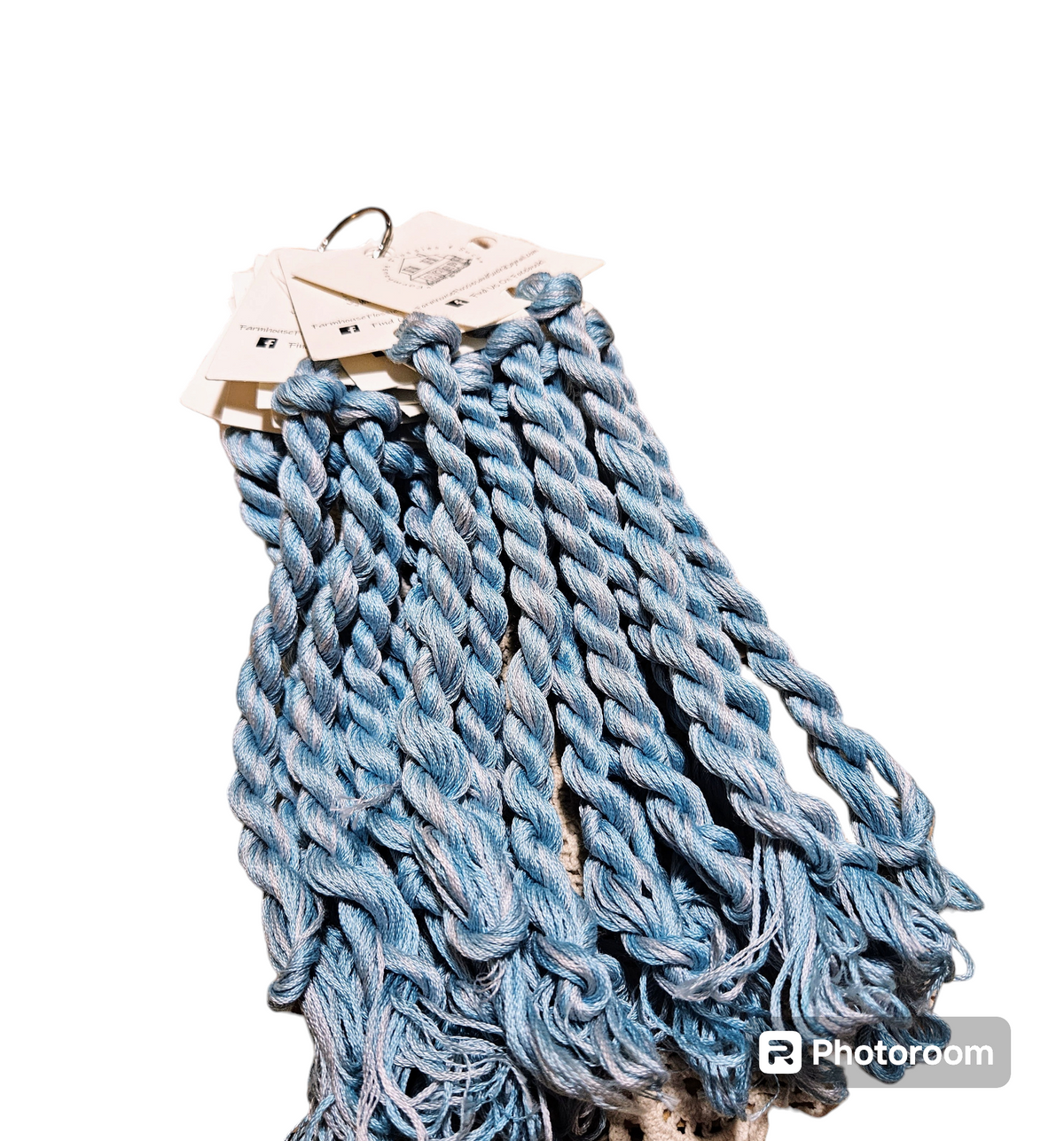 Farmhouse Flossies ~ Celadon Blue