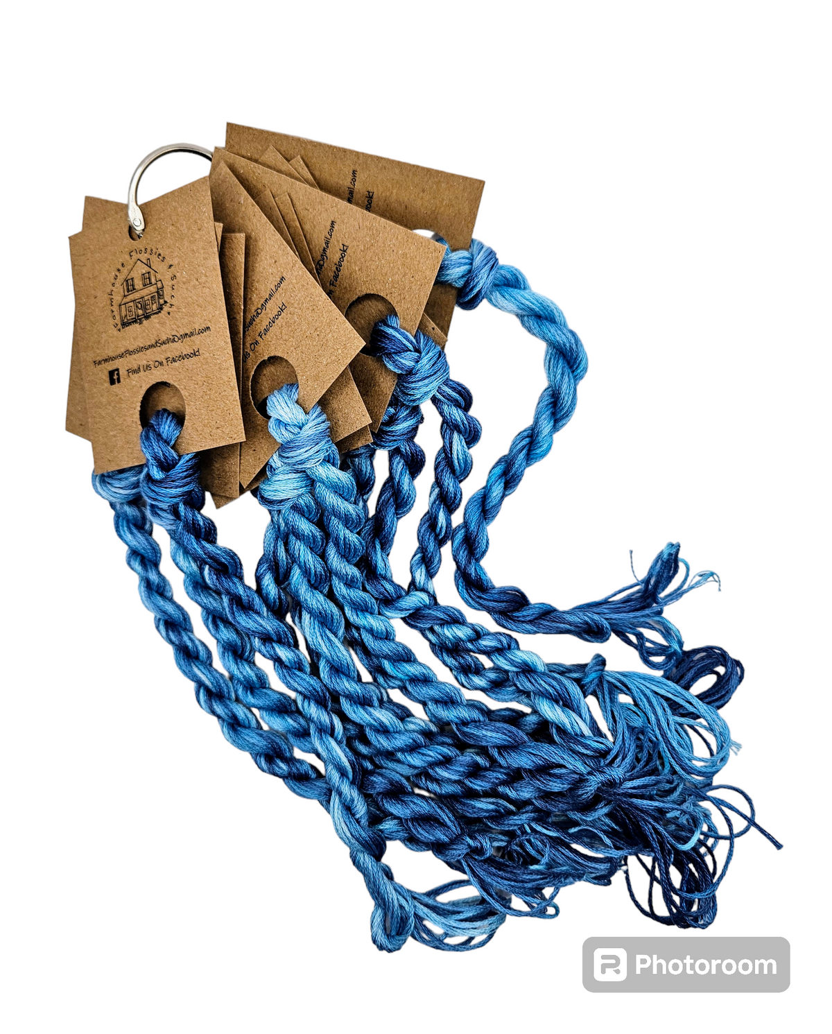 Farmhouse Flossies ~ Dala Blue